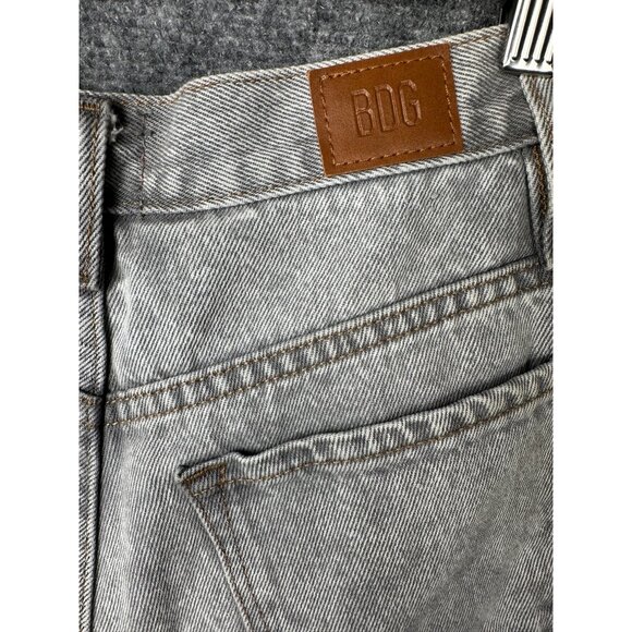 BDG Urban‎ Outfitters Gray Denim Mom High-Rise Cuffed Hem Women's Shorts Size 27 - Picture 8 of 9